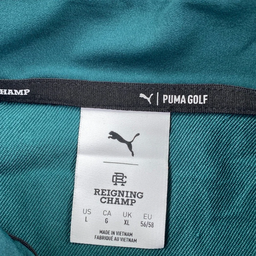 Puma Golf x Reigning Champ T7 Track Jacket Green Terrain Mens Large NWT